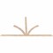 Ekena Millwork Richland Smooth Timber Gable Bracket, Douglas Fir, 108"W x 58"H x 1 1/2"D x 3 1/2"F, 13/12 Pitch GBW108X58X0204RIC00SDF - alternate 4